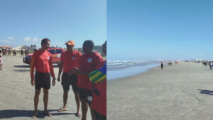 Buscas seguem nesta segunda por jovem que sumiu ao resgatar namorada na Praia de Atalaia