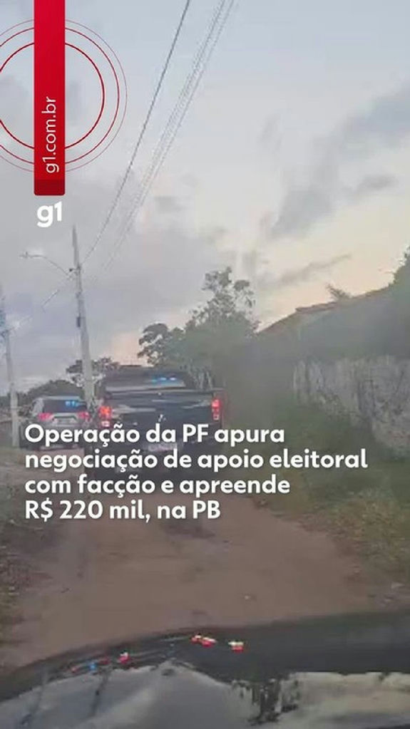 Polícia Federal investiga compra de apoio eleitoral por facções criminosas na Paraíba