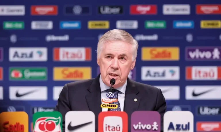Ancelotti divulga convocação da seleção brasileira para amistosos no exterior