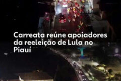 Apoiadores de Lula realizam carreata em Parnaíba no estado do Piauí