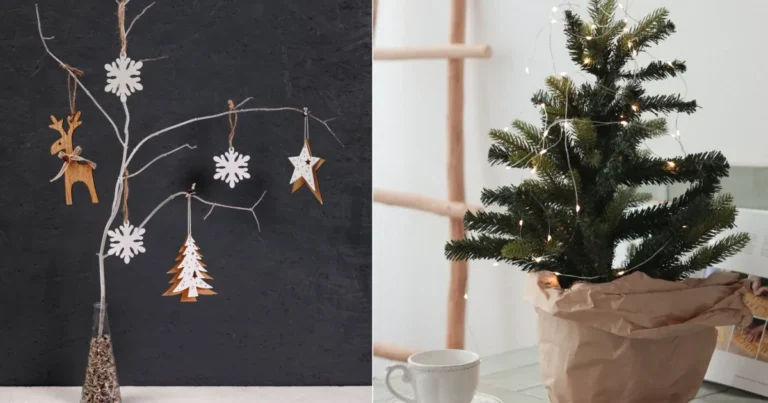 Árvore de natal minimalista ganha espaço com tons neutros e praticidade