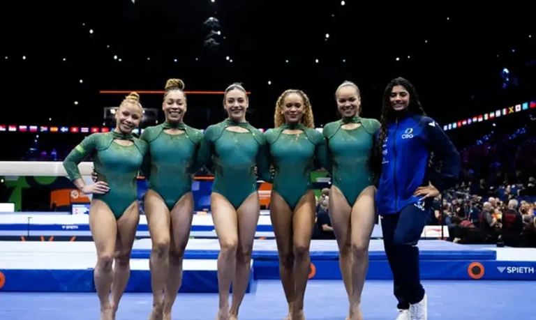 Brasil alcança a quinta posição na final por equipes do Mundial de Ginástica em Roterdã
