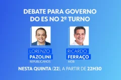Debate decisivo na TV Gazeta reúne Pazolini e Ferraço na reta final