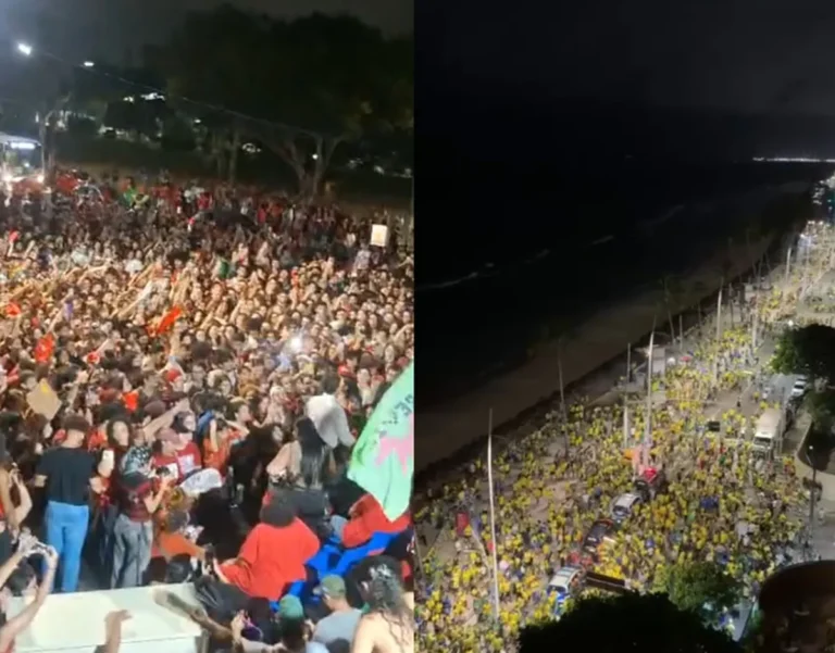 Eleições 2026: recife registra manifestações de apoiadores de lula e flávio bolsonaro