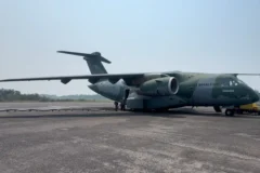 Força Aérea amplia combate a incêndios no Amazonas com uso de cargueiro Kc-390