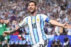 Lionel Messi se despede da seleção argentina em amistoso contra Benin