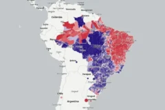 Mapa interativo revela como o Brasil votou nas eleições de 2026