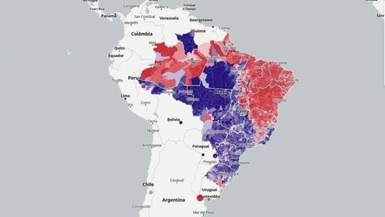 Mapa interativo revela como o Brasil votou nas eleições de 2026
