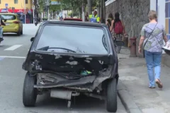Motorista relata momentos de pânico após batida e tiroteio em botafogo