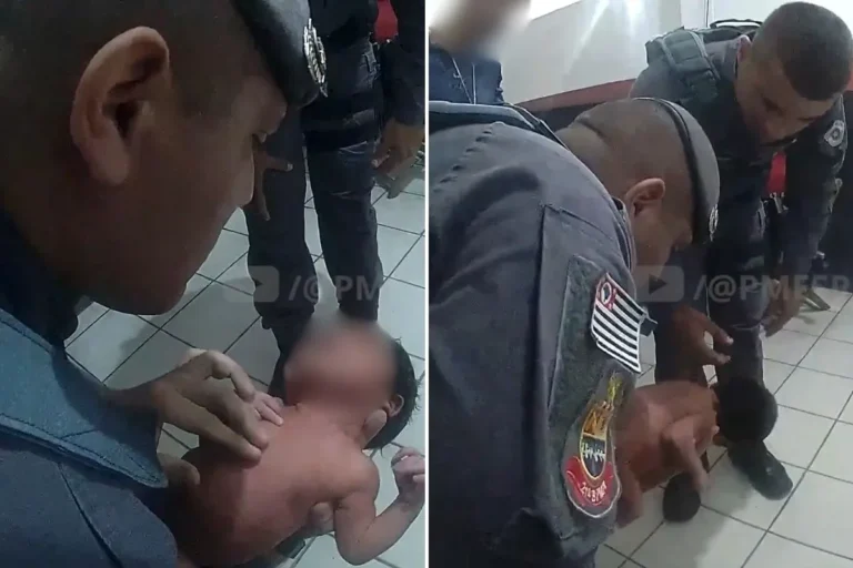 Policiais militares salvam bebê de um mês engasgado com água no litoral paulista