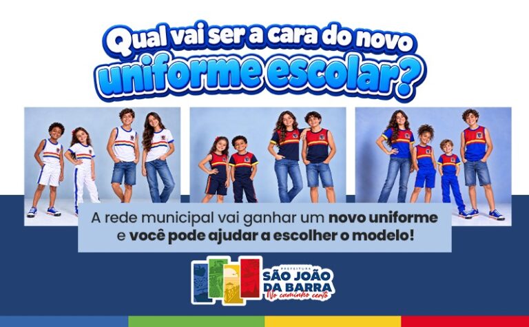 Prefeitura de São João da Barra abre votação popular para definir novo uniforme escolar
