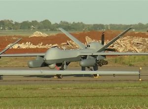 Drones MQ-9 Reaper da Força Aérea dos EUA no aeroporto Rafael Hernandez em Porto Rico  • REU...