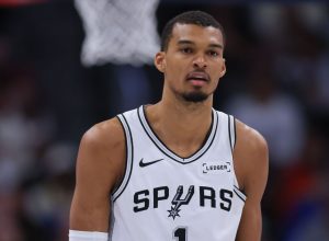 Wembanyama, dos Spurs  • Justin Edmonds/Getty Images