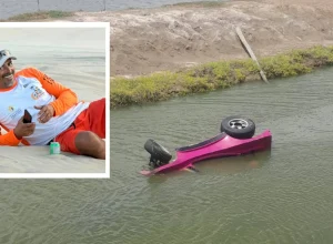 Bugueiro morre após veículo cair em canal de água no litoral de Aracati