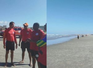Buscas seguem nesta segunda por jovem que sumiu ao resgatar namorada na Praia de Atalaia