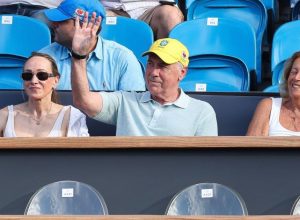 Carlo Ancelotti, técnico da Seleção Brasileira, marca presença no Rio Open  • Divulgação...