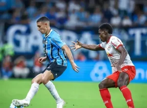 Grêmio recebeu o RB Bragantino para jogo na Arena, em Porto Alegre.  • Lucas Uebel/Grêmio